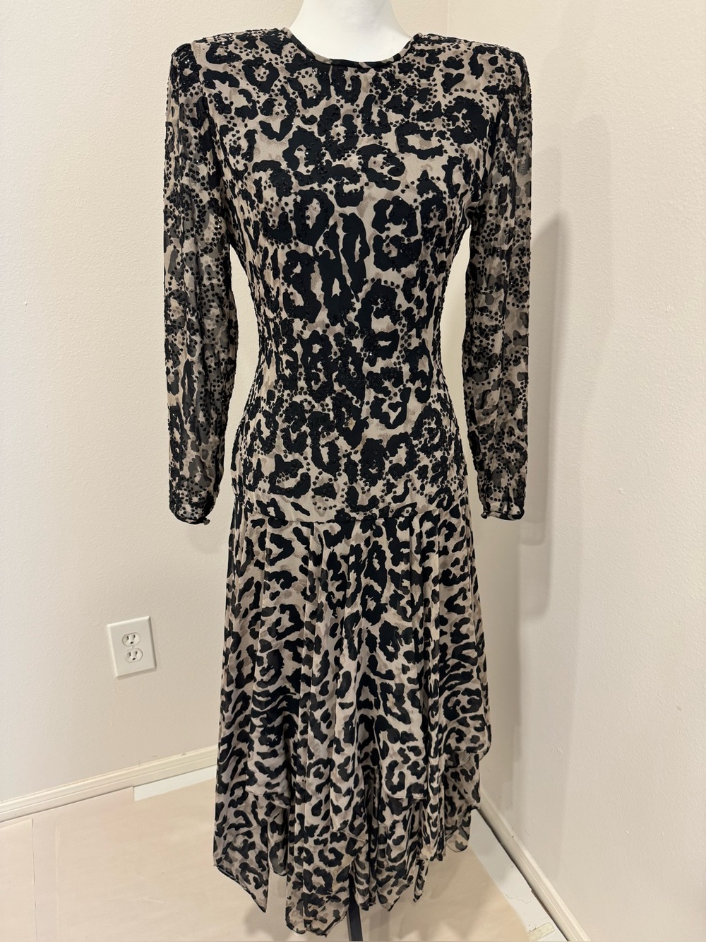 Vintage Lillie Rubin Dress Old Hollywood 80’s Evening Wear Whimsigoth Fairy 6